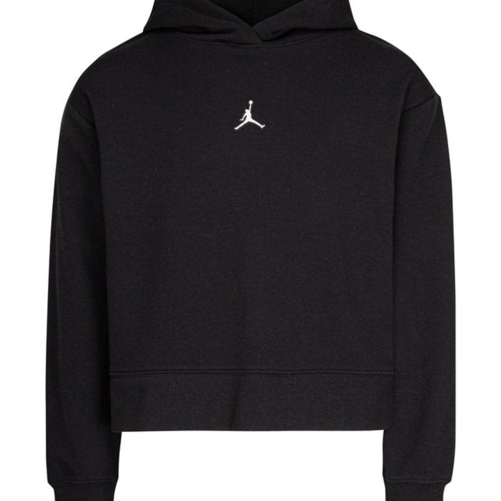 Jordan Black Hoodie with White Logo